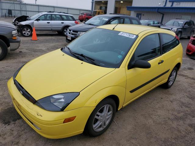 3FAFP31304R107349 - 2004 FORD FOCUS ZX3 YELLOW photo 1