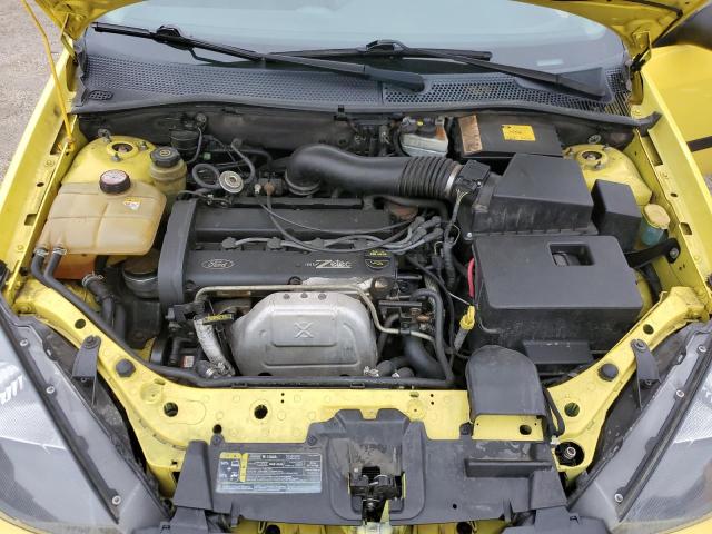 3FAFP31304R107349 - 2004 FORD FOCUS ZX3 YELLOW photo 11
