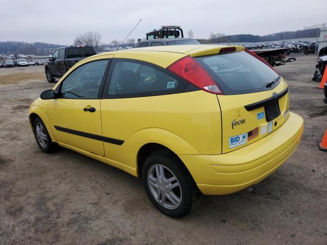 3FAFP31304R107349 - 2004 FORD FOCUS ZX3 YELLOW photo 2