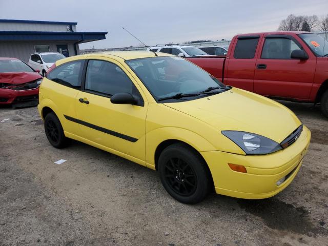 3FAFP31304R107349 - 2004 FORD FOCUS ZX3 YELLOW photo 4