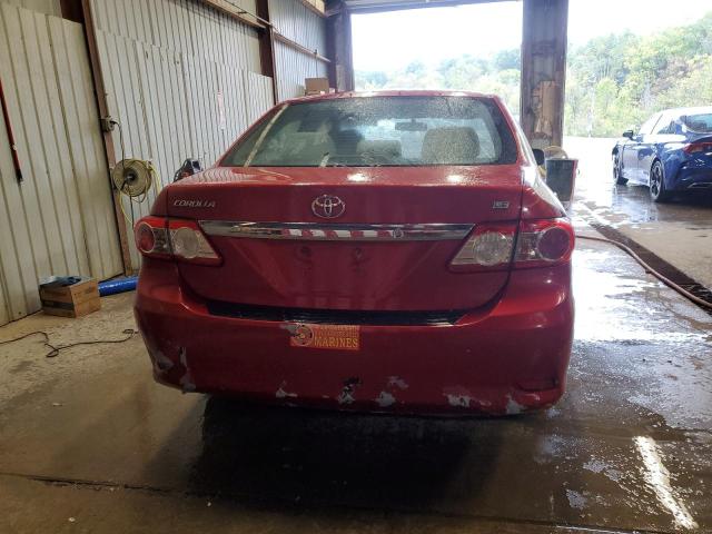 5YFBU4EE8DP133528 - 2013 TOYOTA COROLLA BASE برغندي صورة 6