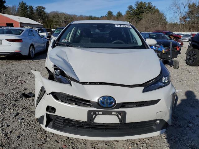 JTDL9MFU1M3026471 - 2021 TOYOTA PRIUS LE WHITE photo 5