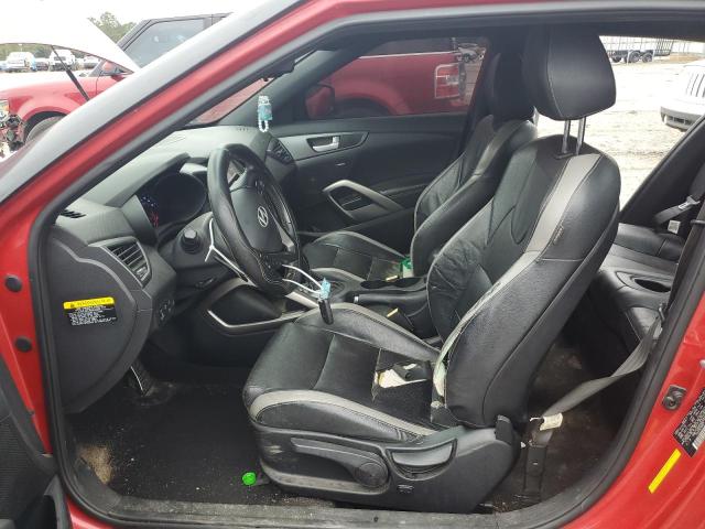 KMHTC6AE6GU259656 - 2016 HYUNDAI VELOSTER TURBO RED photo 7