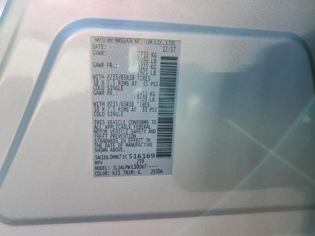 5N1DL0MN7JC516169 - 2018 INFINITI QX60 فضي صورة 13