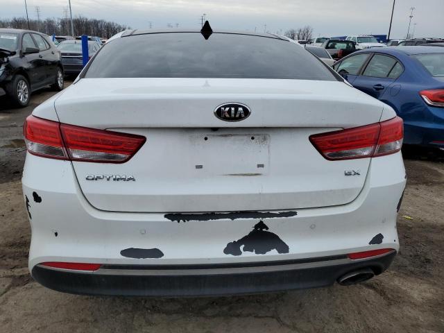 5XXGU4L35JG245022 - 2018 KIA OPTIMA EX WHITE photo 6