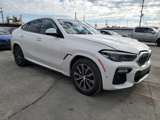 5UXCY6C02M9F73277 - 2021 BMW X6 XDRIVE40I WHITE photo 4