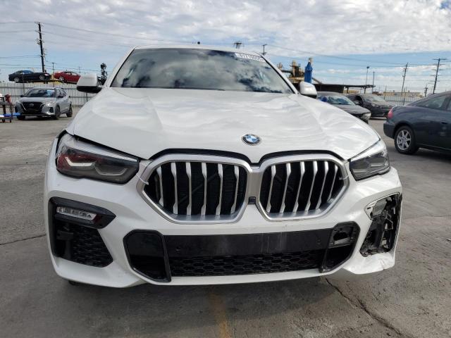 5UXCY6C02M9F73277 - 2021 BMW X6 XDRIVE40I WHITE photo 5
