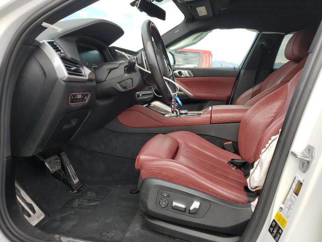 5UXCY6C02M9F73277 - 2021 BMW X6 XDRIVE40I WHITE photo 7