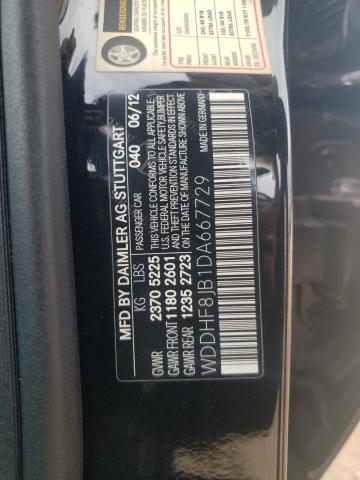 WDDHF8JB1DA667729 - 2013 MERCEDES-BENZ E 350 4MATIC BLACK photo 12