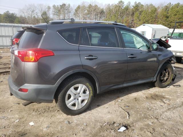 2T3ZFREVXDW015976 - 2013 TOYOTA RAV4 LE GRAY photo 3