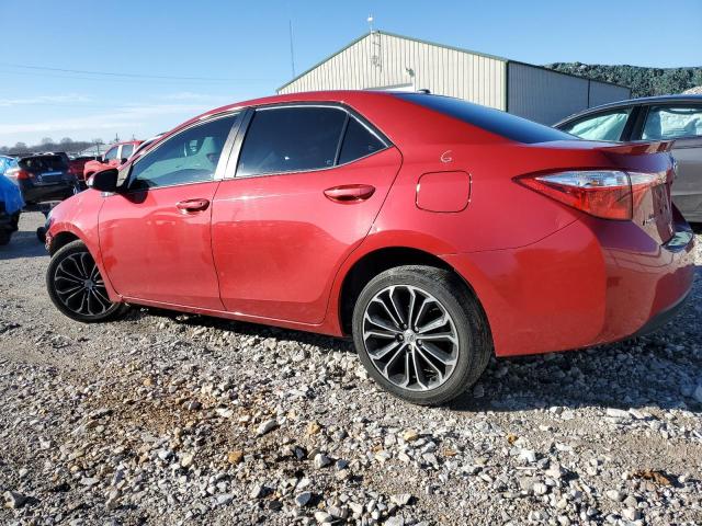 2T1BURHE0GC516375 - 2016 TOYOTA COROLLA L RED photo 2