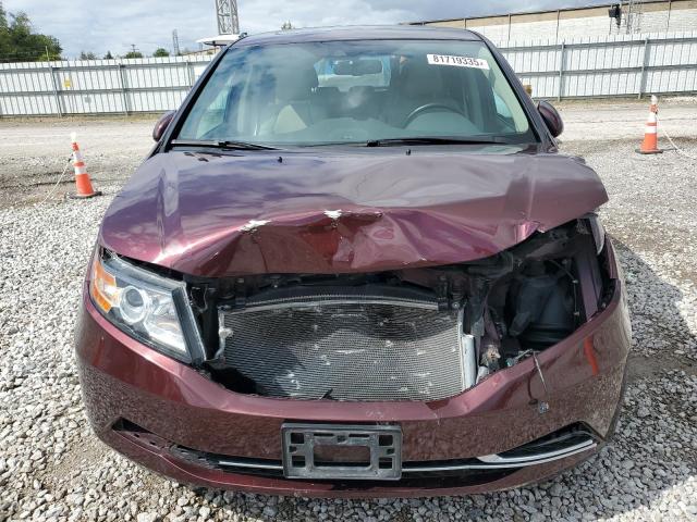5FNRL5H68FB043886 - 2015 HONDA ODYSSEY EXL BURGUNDY photo 5