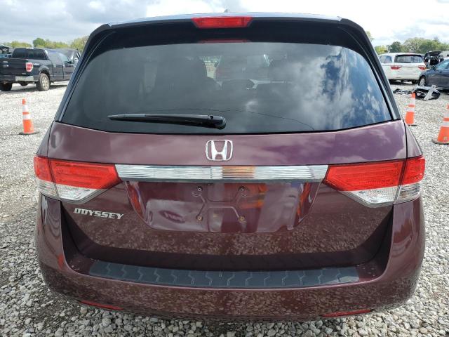 5FNRL5H68FB043886 - 2015 HONDA ODYSSEY EXL BURGUNDY photo 6