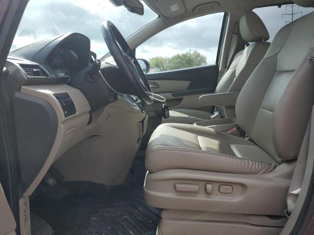 5FNRL5H68FB043886 - 2015 HONDA ODYSSEY EXL BURGUNDY photo 7