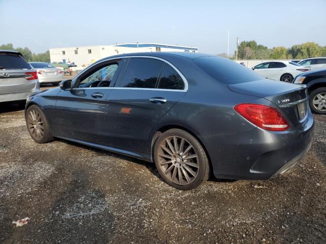55SWF4KB9GU158717 - 2016 MERCEDES-BENZ C 300 4MATIC GRAY photo 2
