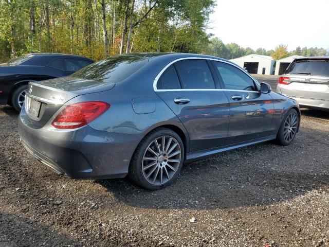 55SWF4KB9GU158717 - 2016 MERCEDES-BENZ C 300 4MATIC GRAY photo 3