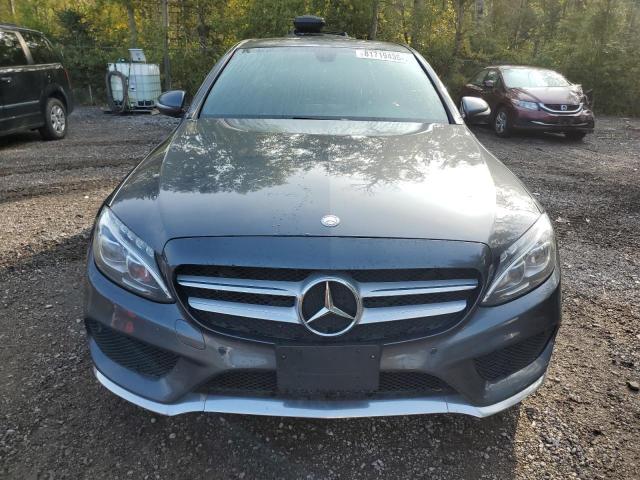 55SWF4KB9GU158717 - 2016 MERCEDES-BENZ C 300 4MATIC GRAY photo 5