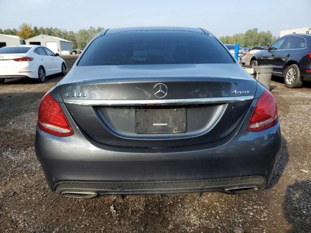 55SWF4KB9GU158717 - 2016 MERCEDES-BENZ C 300 4MATIC GRAY photo 6