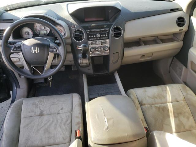 5FNYF3H2XDB006436 - 2013 HONDA PILOT LX GRAY photo 8