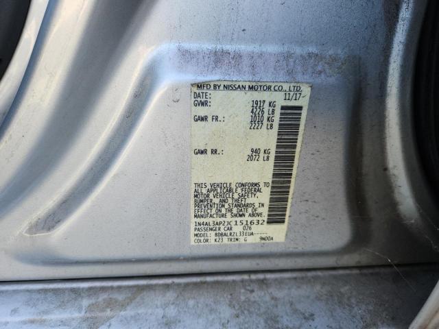 1N4AL3AP2JC151632 - 2018 NISSAN ALTIMA 2.5 SILVER photo 13