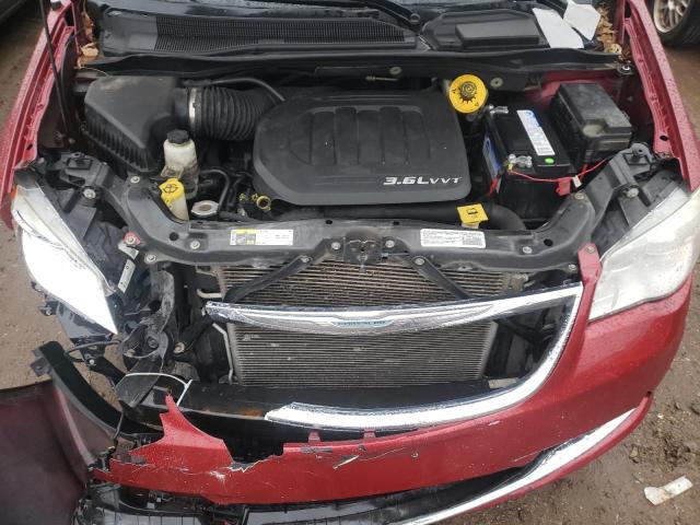 2C4RC1CG8ER176157 - 2014 CHRYSLER TOWN & COU TOURING L BURGUNDY photo 12