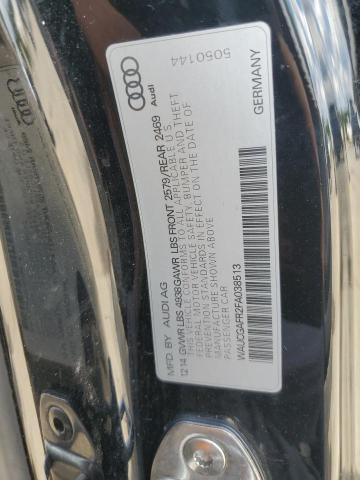 WAUCGAFR2FA038513 - 2015 AUDI S5 PREMIUM PLUS Czarny zdjęcie 12