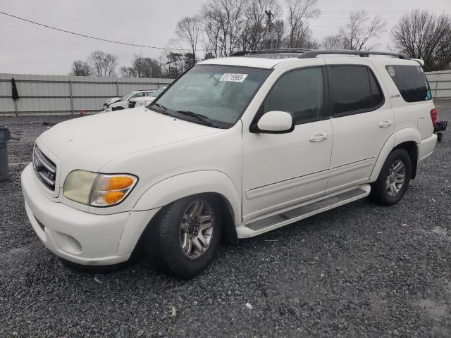 5TDBT48A04S232430 - 2004 TOYOTA SEQUOIA LIMITED WHITE photo 1