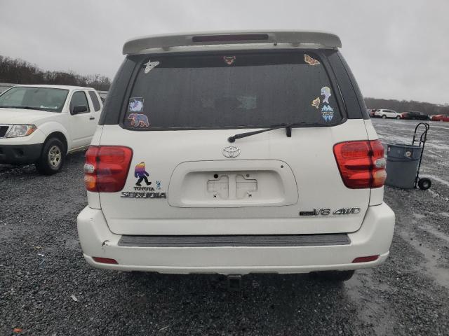 5TDBT48A04S232430 - 2004 TOYOTA SEQUOIA LIMITED WHITE photo 6