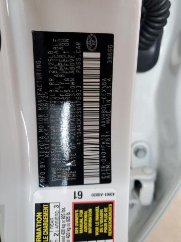 4T1DAACK2SU176833 - 2025 TOYOTA CAMRY XSE 白色 照片 13