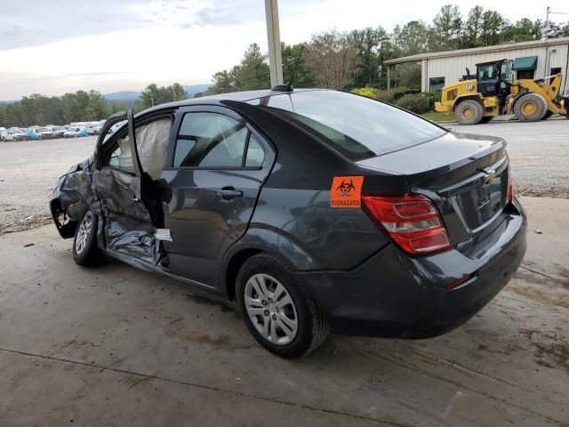 1G1JB5SH1H4126282 - 2017 CHEVROLET SONIC LS GRAY photo 2