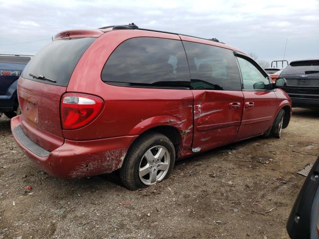 2D4GP44L26R625703 - 2006 DODGE CARAVAN SXT RED photo 3