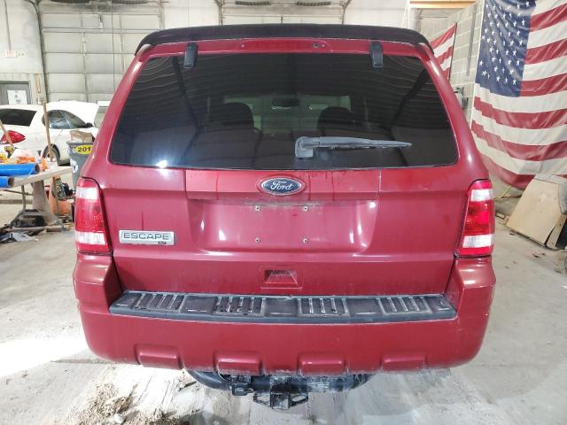 1FMCU0D72AKB55174 - 2010 FORD ESCAPE XLT RED photo 6