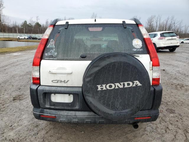 JHLRD785X5C007454 - 2005 HONDA CR-V LX WHITE photo 6