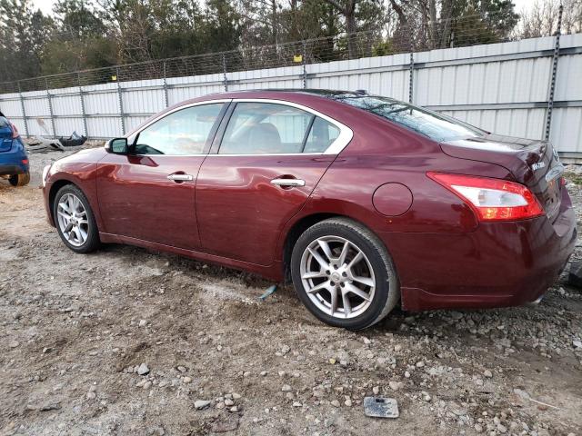 1N4AA51E69C847924 - 2009 NISSAN MAXIMA S RED photo 2