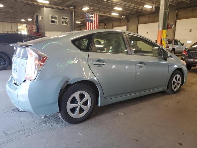 JTDKN3DU5C5420904 - 2012 TOYOTA PRIUS TEAL photo 3