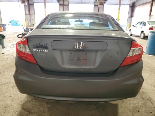 19XFB2F88CE330400 - 2012 HONDA CIVIC EX GRAY photo 6