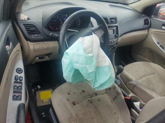 KMHCT4AE8HU378685 - 2017 HYUNDAI ACCENT SE RED photo 8