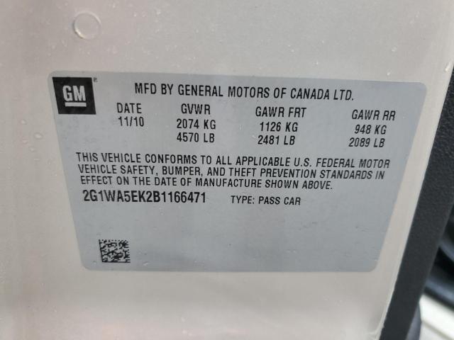 2G1WA5EK2B1166471 - 2011 CHEVROLET IMPALA LS 金色 照片 12