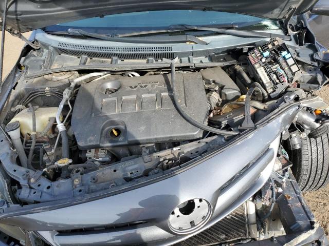 2T1BU4EE8BC610777 - 2011 TOYOTA COROLLA BASE Մոխրագույն լուսանկար 11