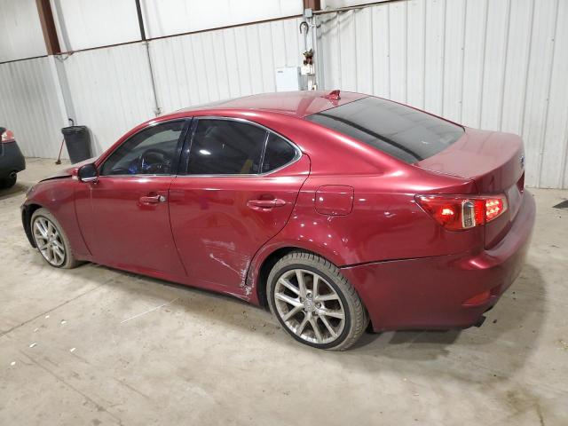 JTHCF5C25B5045512 - 2011 LEXUS IS 250 MAROON photo 2