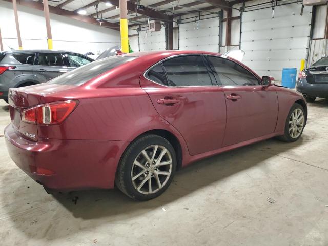 JTHCF5C25B5045512 - 2011 LEXUS IS 250 MAROON photo 3