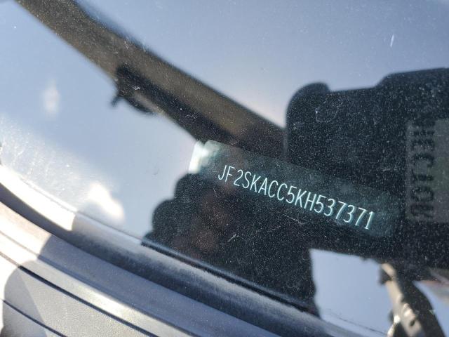 JF2SKACC5KH537371 - 2019 SUBARU FORESTER ვერცხლისფერი ფოტო 13