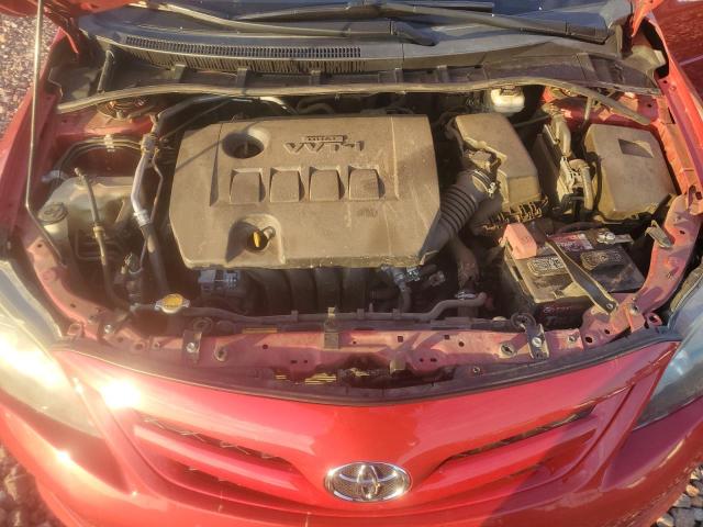 5YFBU4EE3DP102123 - 2013 TOYOTA COROLLA BASE RED photo 11