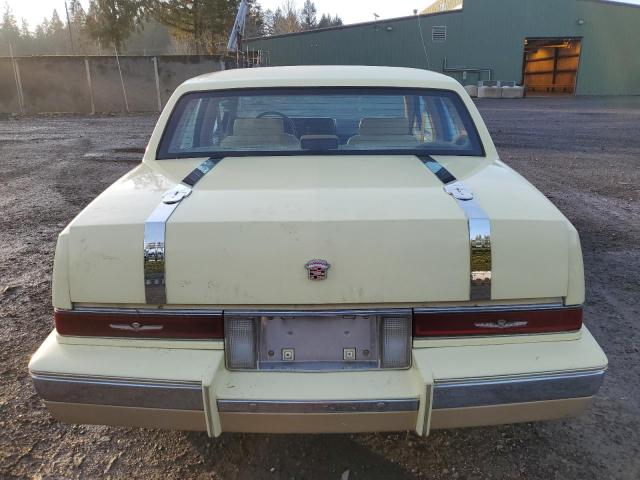 1G6KS5189HU802851 - 1987 CADILLAC SEVILLE YELLOW photo 6