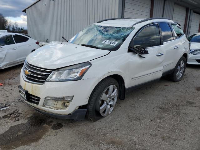 1GNKRJKD5EJ140137 - 2014 CHEVROLET TRAVERSE LTZ WHITE photo 1