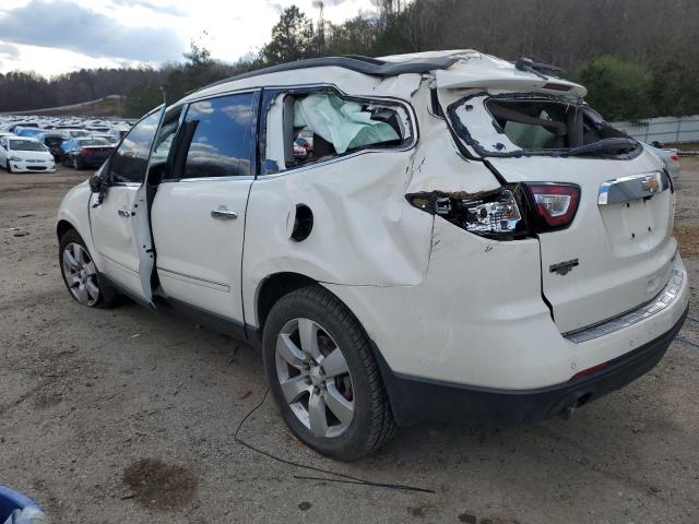 1GNKRJKD5EJ140137 - 2014 CHEVROLET TRAVERSE LTZ WHITE photo 2