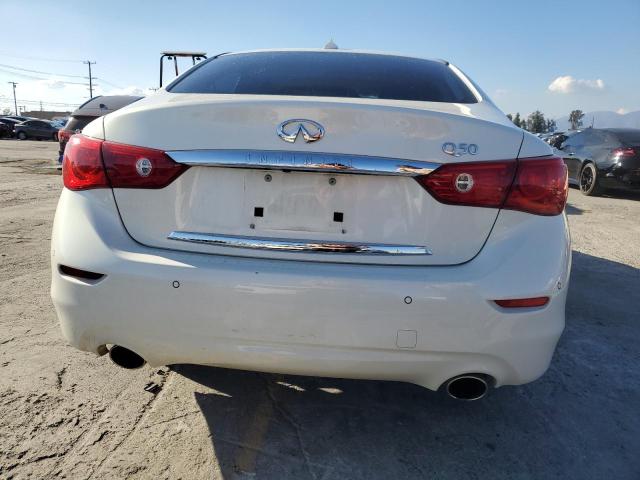 JN1BV7APXEM673024 - 2014 INFINITI Q50 BASE WHITE photo 6