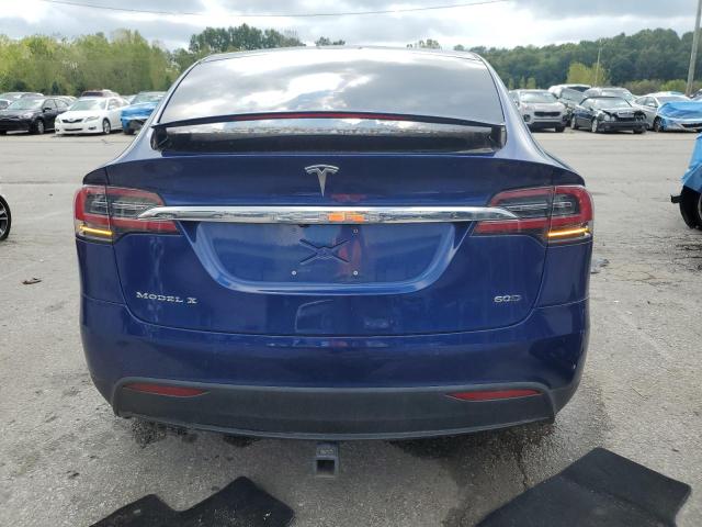 5YJXCAE28GF017520 - 2016 TESLA MODEL X Көк фото 6