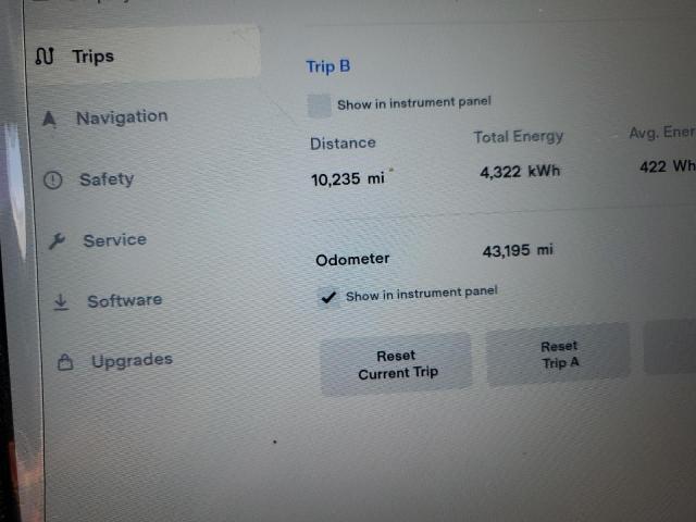 5YJXCAE28GF017520 - 2016 TESLA MODEL X Көк фото 9