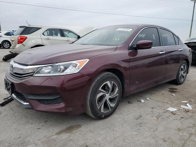 1HGCR2F34HA241034 - 2017 HONDA ACCORD LX BURGUNDY photo 1